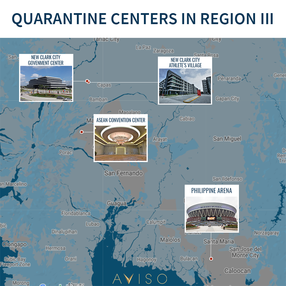 region 3 quarantine centers